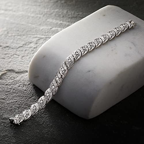 Ross-Simons 1.00 ct. t.w. Diamond Bracelet in Sterling Silver4