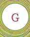G: Circles Monogram Notebook | Journal | Diary Celebrating Friends & Friendship  Cute Monogrammed Gift (Monogram Gifts)