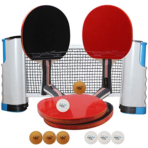 image for MAPOL Premium Anywhere Portable Ping Pong Paddle Set,Quality Table Ten