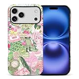 SKAMIX Case for iPhone 17 Pro Max,Drop Protection Hybrid 2-Layer Hard Phone Cover-Frog Clock Tower Fruit Collage