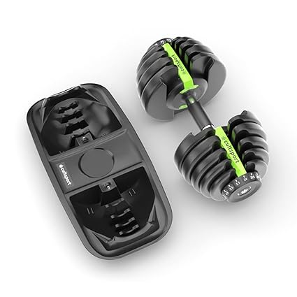Cultsport, Adjustable Dumbbells (Upto 24kg) for Men & Women with Free Personal Dietician for Fitness and Home Workout