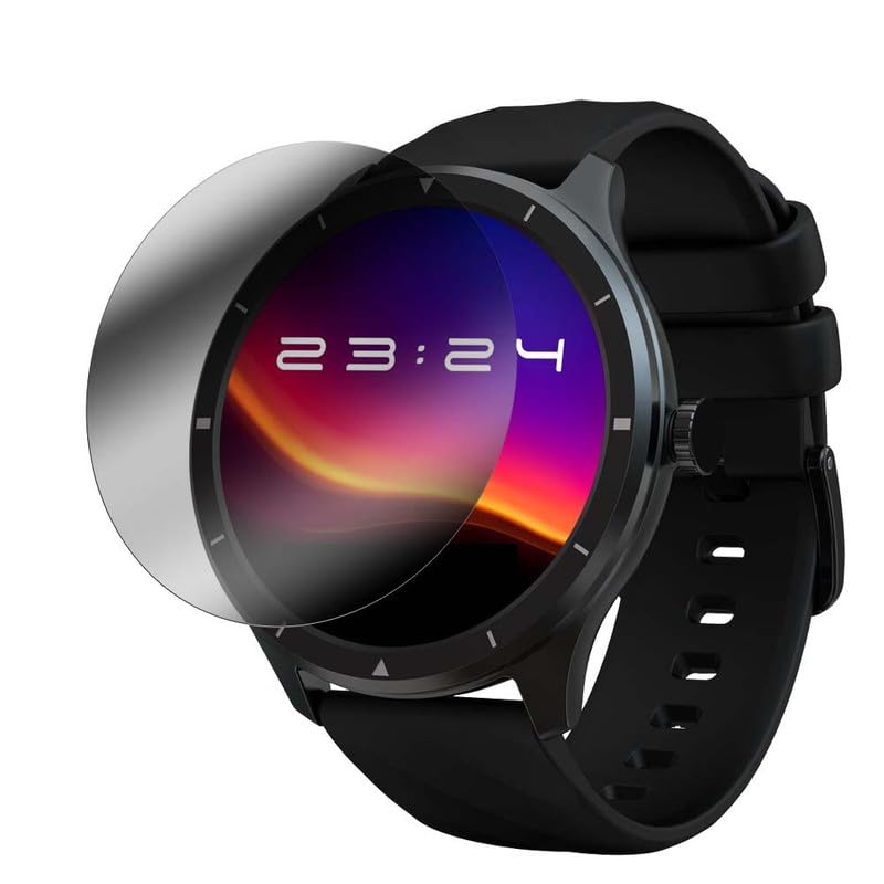 Image of smart watch Screen Guard Protector Compatible for Fastrack Revoltt FR2 | Ultrathin 0.125mm Flexible Screen Protector TPU Membrane with Edge to Edge Full Screen Coverage & Easy Installation (Pcs - 3)