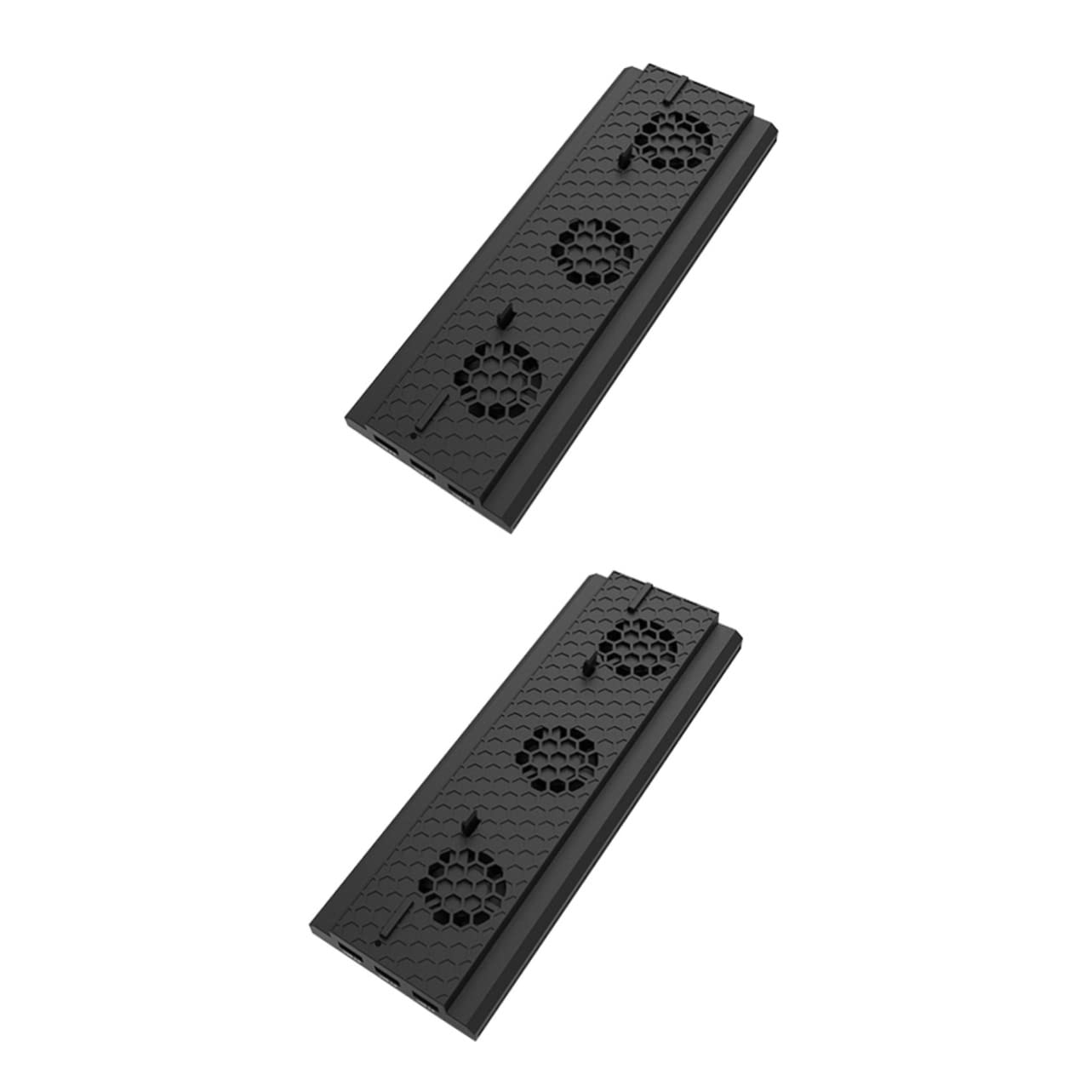 Tofficu 2pezzi Ventola di Raffreddamento per Console di Gioco con Controllo della Temperatura Supporto Verticale Compatibile per One Hub USB Triplo e Design Unico con Luce LED