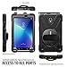 BRAECN for Galaxy Tab Active 2 Case,Heavy Duty Shockproof Case with 360 Degree Rotating Handle Hand Strap/Kickstand and Carrying Shoulder Strap for Samsung Tab Active 2 8.0 Inch 2017 Tablet-Black