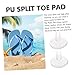 OHPHCALL 4sets Shoe Spacers for Loose Shoes Toe Separators Pu Material Self-Adhesive Lightweight for Deformity Gel Toe Protectors 8pairs*4
