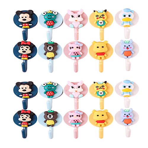 Bogoro Ganci da Parete Autoadesivi,20 Pezzi Ganci