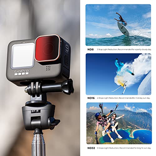 K&F Concept ND Filter Set Compatible with GoPro Hero13 Hero12 Hero11 Hero10 Hero9 Black, 4-Pack (ND8, ND16, ND32 - Image 3
