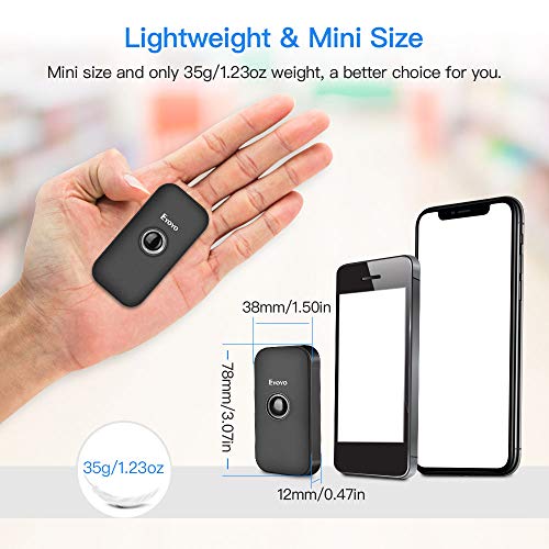 Eyoyo Mini Bluetooth 2D Barcode Scanner, 3-In-1 Usb Wired/2.4G Wireless/Bluetooth Bar Code Reader Portable 1D Qr Image Scanner Pdf417 Data Matrix Code For Ipad, Iphone, Android, Tablets Or Computer Pc #TOP1