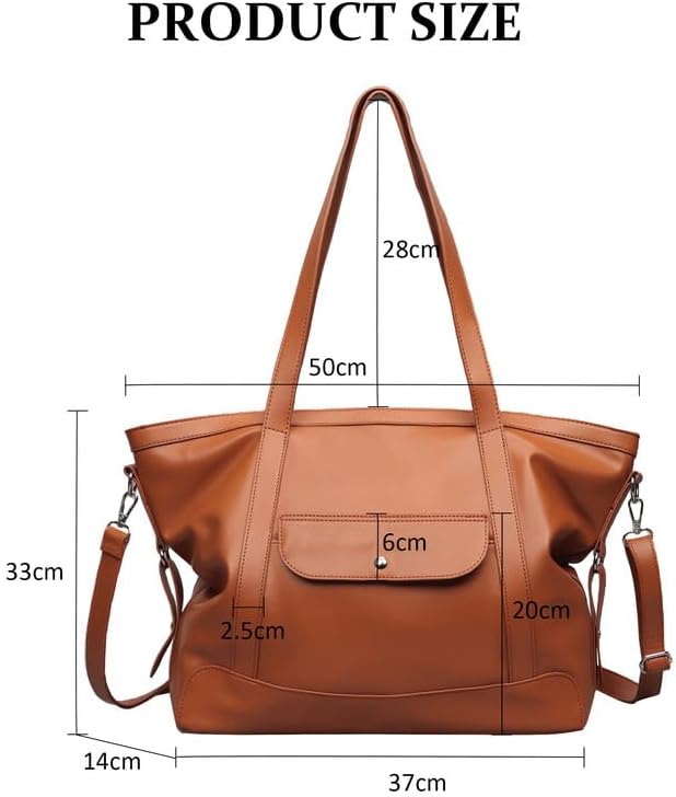 Hobo Bags for Women Soft Foldable Vegan Leather Shoulder Handbag Stylish Slouchy Tote Purses