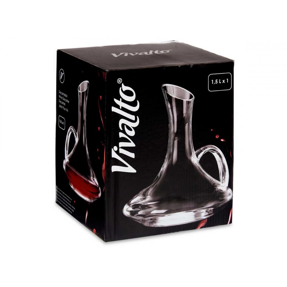 Carafe à vin en verre avec poignée