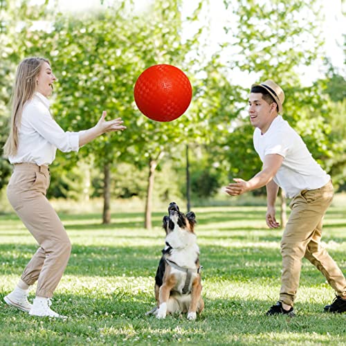 Gcqjoq 30 Pcs Playground Balls 6 Inch Inflatable Dodgeball Kick Balls For Beach School Playground Indoor/Outdoor Play Balls - Red #TOP4