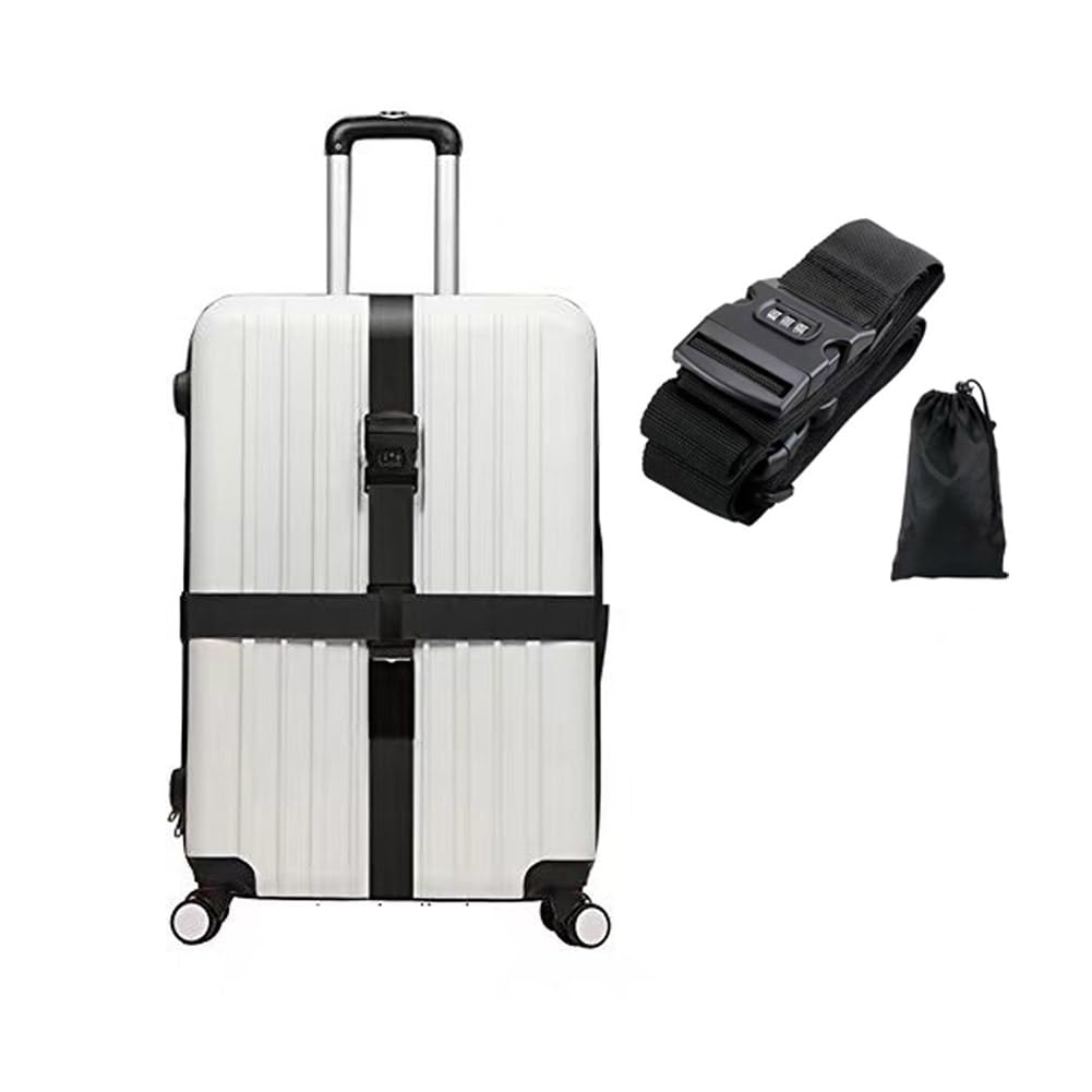 ALANES Cross Suitcase Belt,Cross Luggage Straps for Suitcases with
