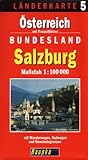 Länderkarte Österreich mit Freizeitführer: Länderkarte Österreich. Blatt 5. Salzburg, 2 Ktn.