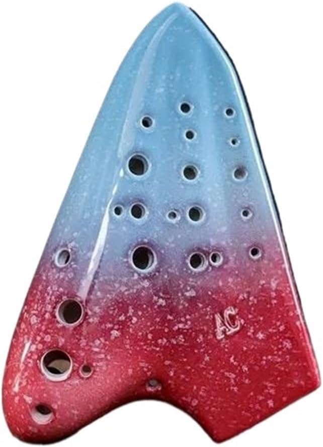 プロ仕様のトリプルアルトCキーACヴィンテージスモークセラミックオカリナ伝統楽器(8)