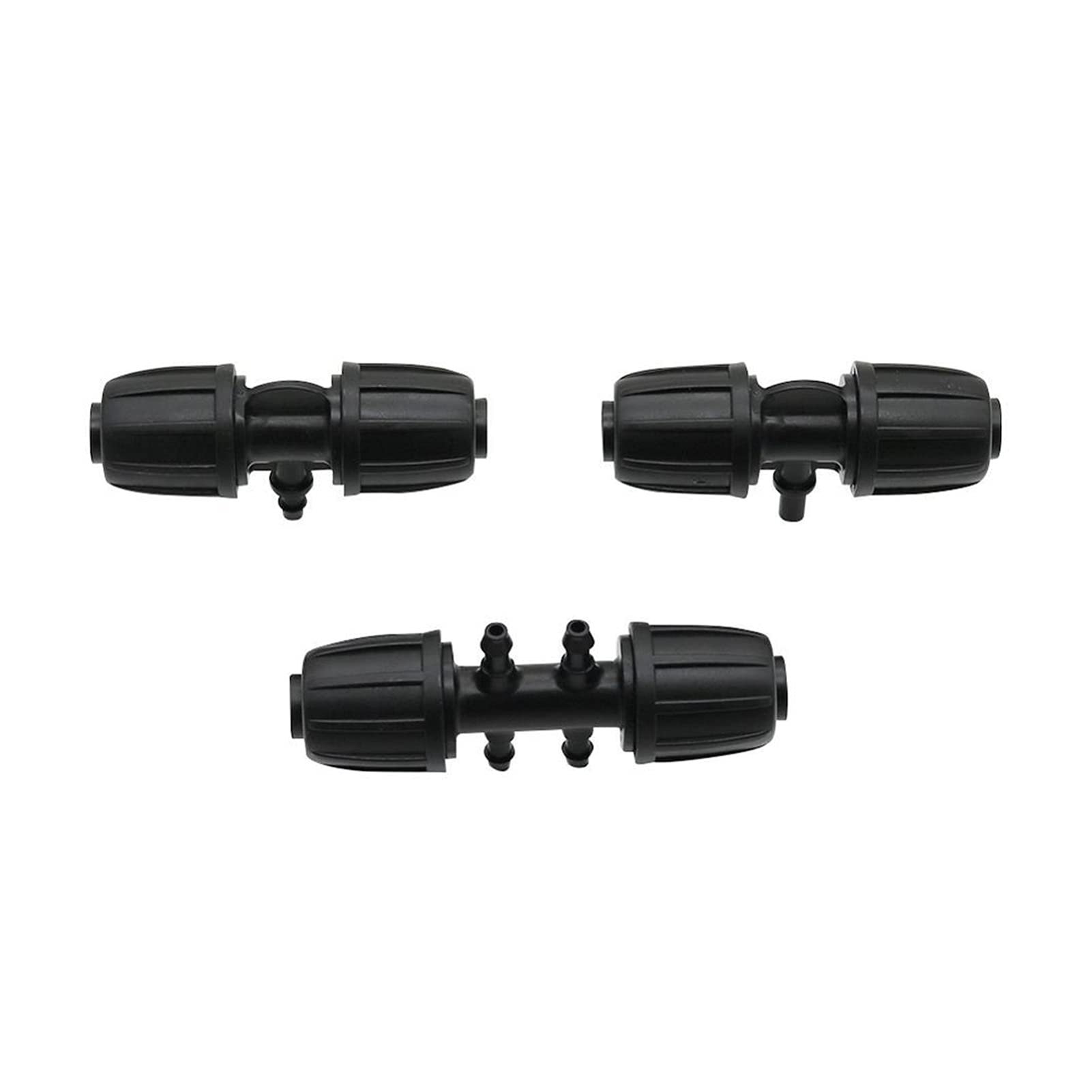 Garden Plumbing 20 Pieces of 1/2" Hose to 4/7mm Hose Interface Locking T-Shaped Four-Way Connector Garden Irrigation Water Pipe Hose Distributor (Color : Purple)
