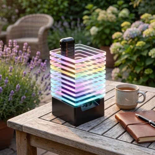 Glaeptio LED Bluetooth Speaker with 7 Color Music Sync Lights - 4