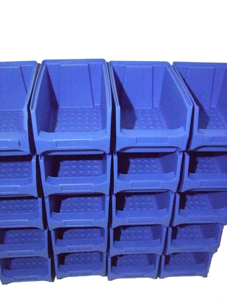 60 Stapelboxen (blau) Gr. 3, Made in Germany
