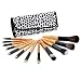 Glow 12 Make up Brushes Set in Leopard Print Case