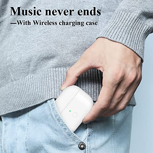 Charging Case Replacement Compatible For Airpod Pro, Wireless Charger Case With Bluetooth Pairing Sync Button, No Earbuds, White #TOP6