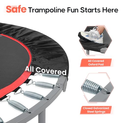Bcan BC-FT001HBK-FBA 40/48 Inch Foldable Mini Trampoline Max Load 330Lbs/440Lbs thumb #5