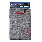 VBAX RFID Minimalist Slim Wallet for Men and Women, Holds Up to 12 Cards, Cash, Key Thin and Lightweight Credit Card Holder, Grey Ballistic Nylon