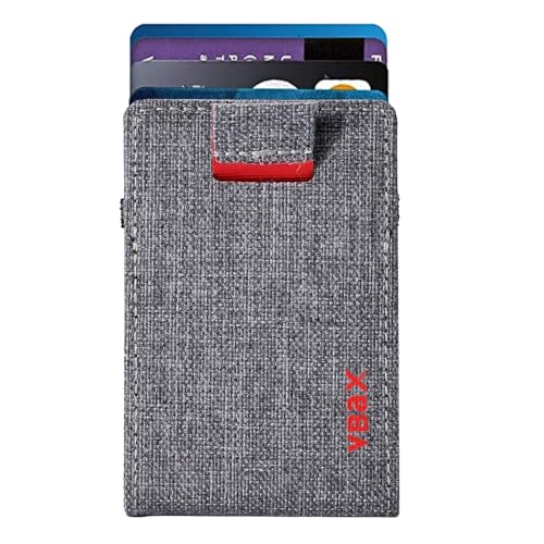 Image of RFID Minimalist Slim Wallet for Men and Women, Holds Up to 12 Cards, Cash, Key Thin and Lightweight Credit Card Holder, Grey Ballistic Nylon