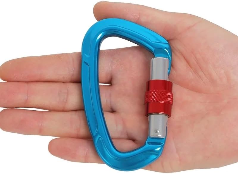 Outdoor Professional Carabiner Lock D-Shape Buckle for Keys Tools Equipment Carabiner(Orange)