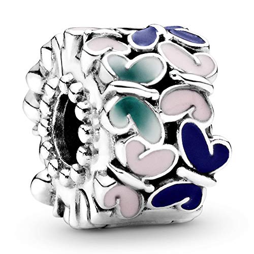 PANDORA Butterflies Clip Charm - Compatible with PANDORA Moments - Jewelry for Women - Gift for Her - Made with Sterling Silver & Enamel - With Gift Box2