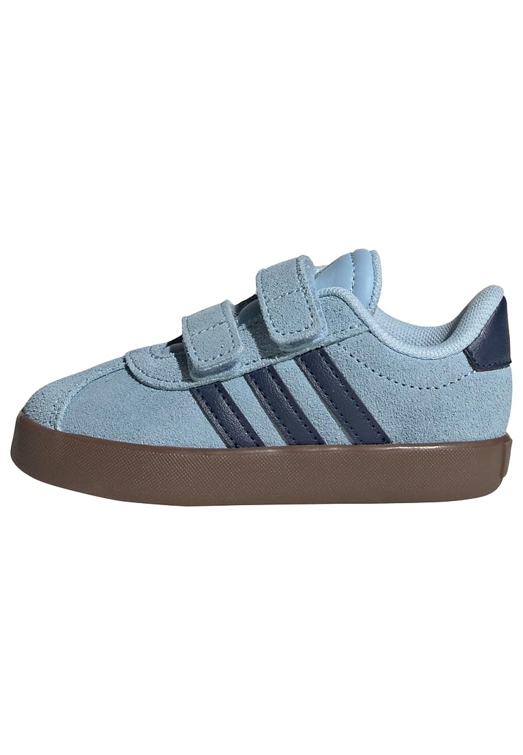 adidas Unisex Baby Vl Court 3.0 Infants Shoes, Clear Sky/Night Indigo/GUM5, 5 UK Child