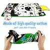 Tummy Time Mirror & Play Mat & Pillow 3-in-1, High Contrast Black and White Baby Toys, Activity Mat for Early Education, Newborn Infant Tummy Time Toy Set for 0 3 6 12 Month Crinkle/Squeake