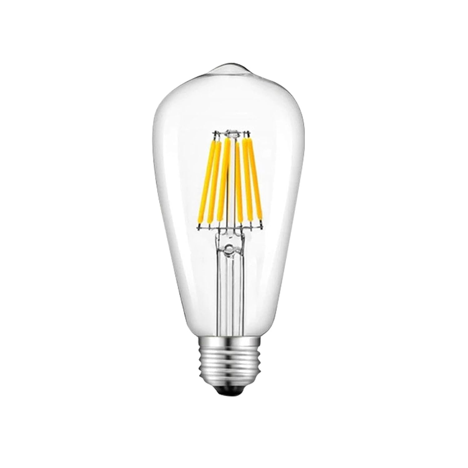 AHUJA INTERNATIONAL ST64 Vintage Edison E27, 8W Dimmable Antique Filament Light Bulb, Warm White Clear Glass Decorative Retro Lamp for Pendant, Chandelier, Patio, Cafe, Restaurant & Home (Pack of 1)-image-18