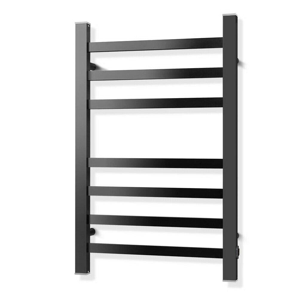 Toallero calefaccionado, radiador calefaccionado eléctrico de Acero Inoxidable 304, Montaje en Pared, Barras cuadradas, toallero calefaccionado, 70 W, enchufable