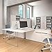 Produktbild Weber Büro 2er Team-Schreibtisch AIR mit integrierten Sideboards Gruppenarbeitsplatz Bench Doppel-Arbeitsplatz, Gestellfarbe:Weiß