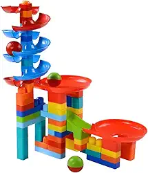 Tobobola da Blocolândia da Dismat - Brinquedo com Rampa em Espiral e Funis, Desenvolve Habilidades Motoras e Concentração, Colorido e Fácil de Montar