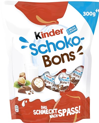 Kinder Schoko-Bons – Cremige kinder Schoko-Bons mit Milchcreme und zarter Vollmilchschokolade – 300 g