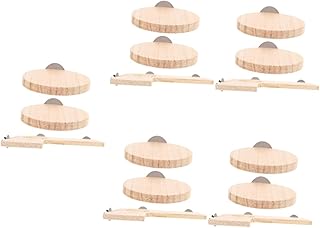 BESTOYARD 5 Conjuntos De Poleiro De Papagaio Plataforma De Suporte De Papagaio Pequeno Gaiola De Hamster Suporte De Gaiola De Pássaro Placa De Suporte De Gaiola De Hamster Gaiola De Viagem