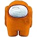 Fangteke Among Us Peluche Juguete de Peluche de Animales Entre Nosotros Muñeco de Peluche Decoración Del Coche Regalos para Los Fanáticos Del Juego 10 Cm Naranja