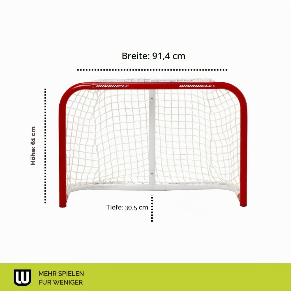 Winnwell Hockey Heavy Duty Net - Indoor & Outdoor Hockey Goal Equipment - Hockey Training Gear Essential for Ice Hockey Pucks