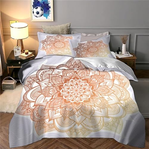 Housse de couette mandala fleurie pour une chambre cocooning - 6