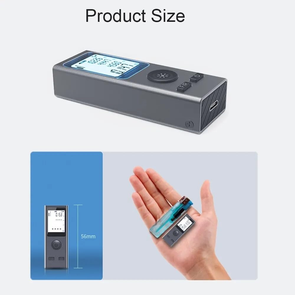 Mini télémètre Laser 30M 50M, ruban à mesurer numérique, règle Laser, Charge USB, mesure du Fuselage en alliage d'aluminium(30m)