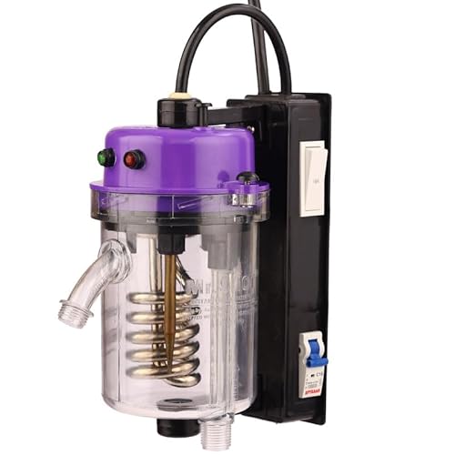 Mr.SHOT 2.O Vikram - Winner|Non-Flammable Wall Transparent|India'S 1St Polycarbonate Body Instant Water Heater Exclusively for Bathing|Dual Thermostat|Built With 16A Switch & Mcb|Voilet