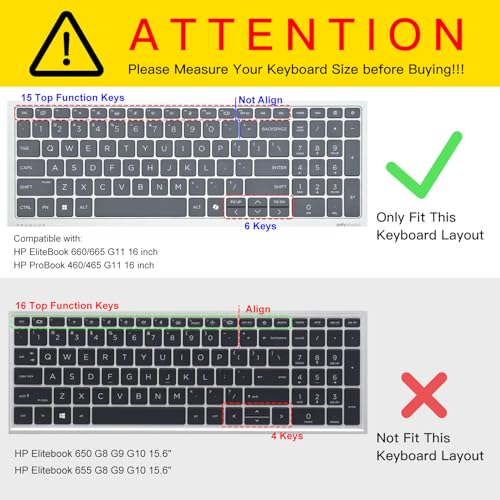Protector de teclado CaseBuy para HP EliteBook 16" miniatura 2