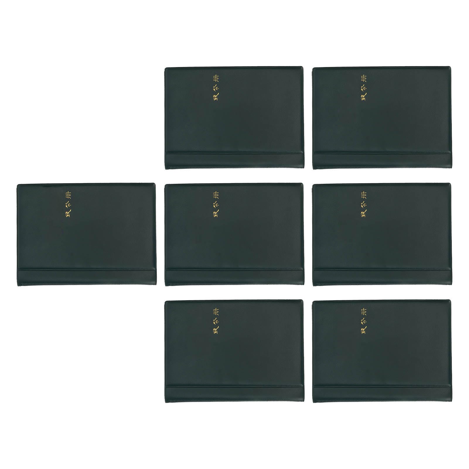 Libro per la collezione di monete da 7 pezzi con pagine trasparenti, album portamonete impermeabile e antipolvere, 120 tasche – accessori per la raccolta di valute, monete,