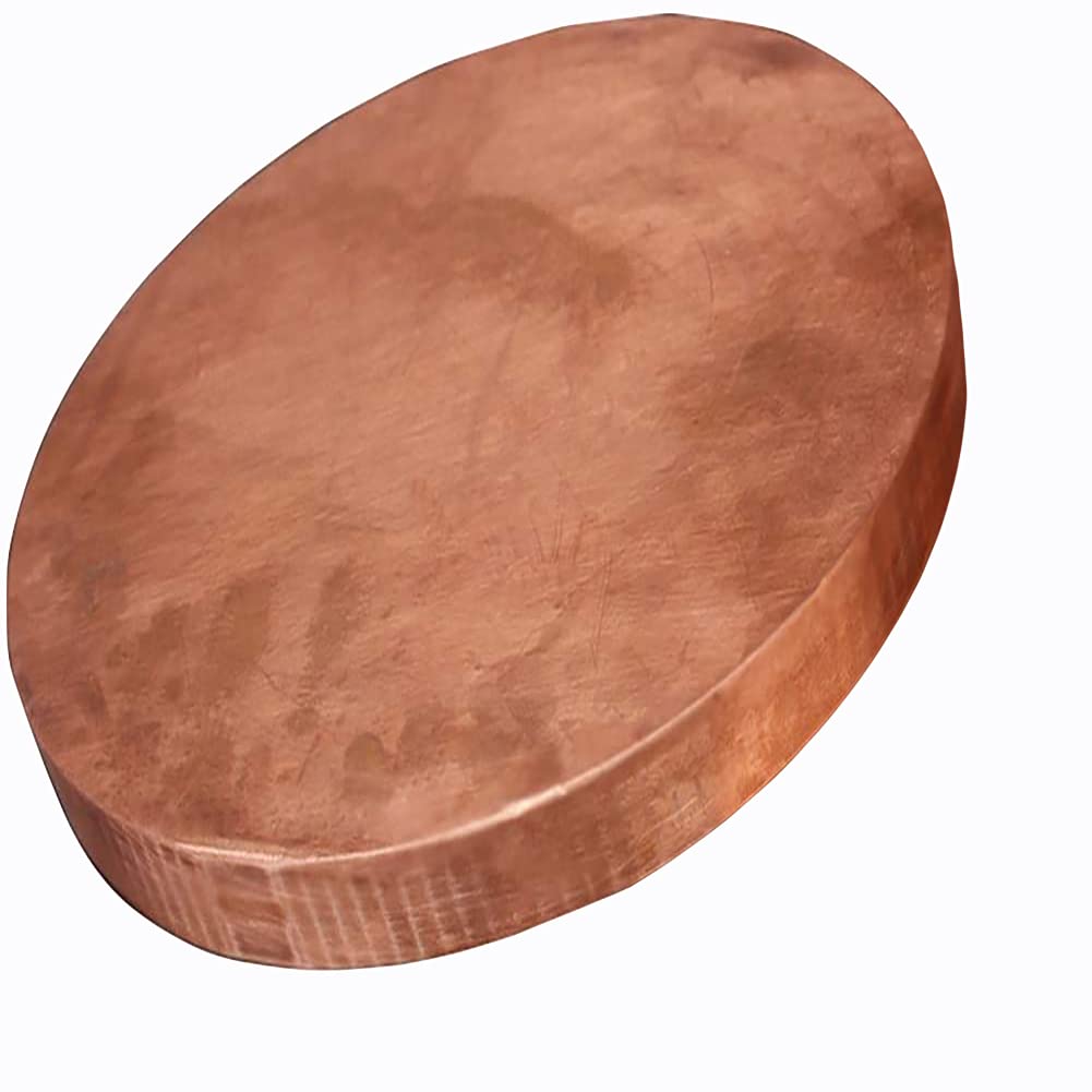 Czysta miedź, T2 czysta miedź tarcza okrągła blacha okrągła uszczelka metalowy materiał cięty grubość 2.5mm, średnica: 150mm 1 szt.(Diameter:200mm 1pcs)