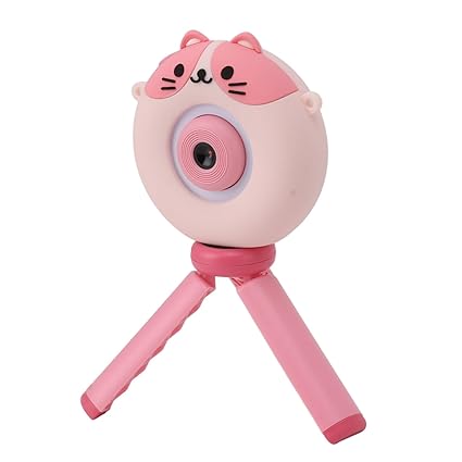 Kids Selfie Camera, 8X Digital Zoom 2 Inch HD IPS Screen Kids Mini Play Camera 48MP for Birthday Gift (Pink)