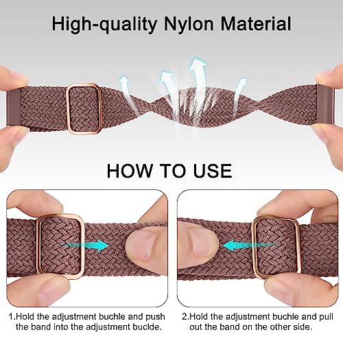 Correa de nylon trenzada ajustable para reloj miniatura 3