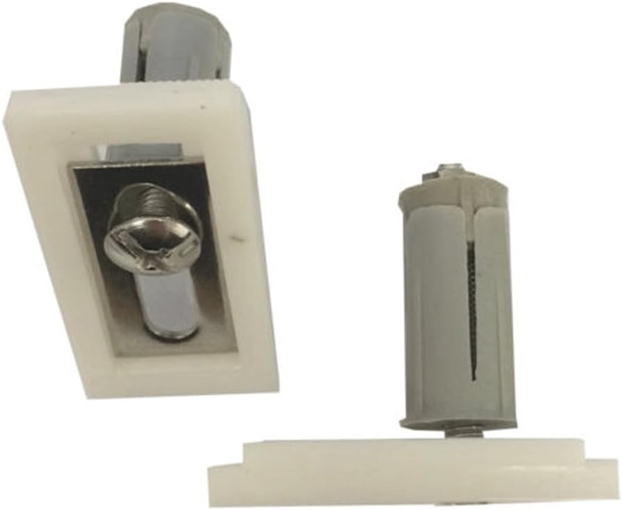 Home Standard® Toilet Seat Top Fix Hinge Pack Nylon Grommet Fixings