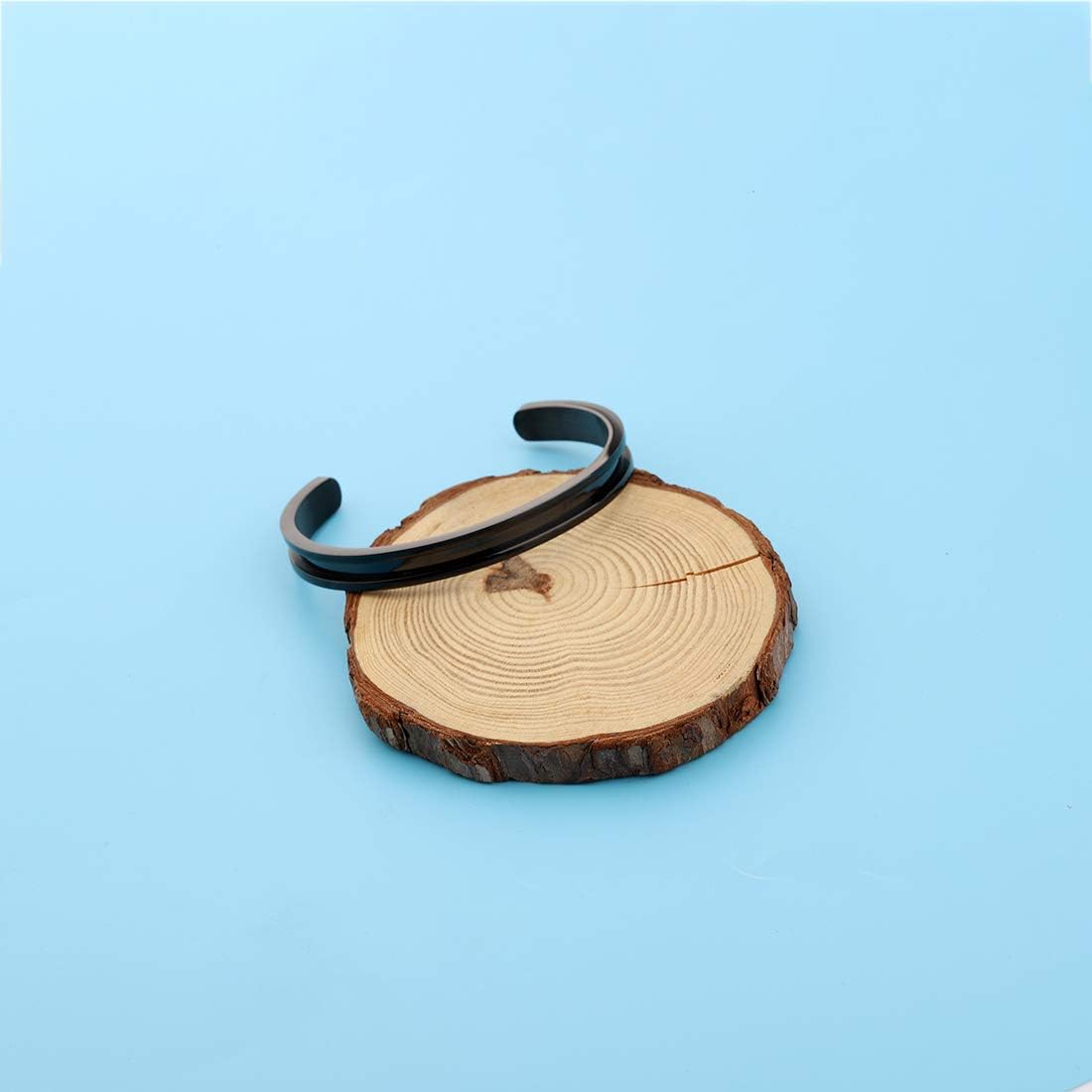 Zuo Bao Hair Tie Bracelet High Polished Cuff Bangle Bracelet for Women - Image 2