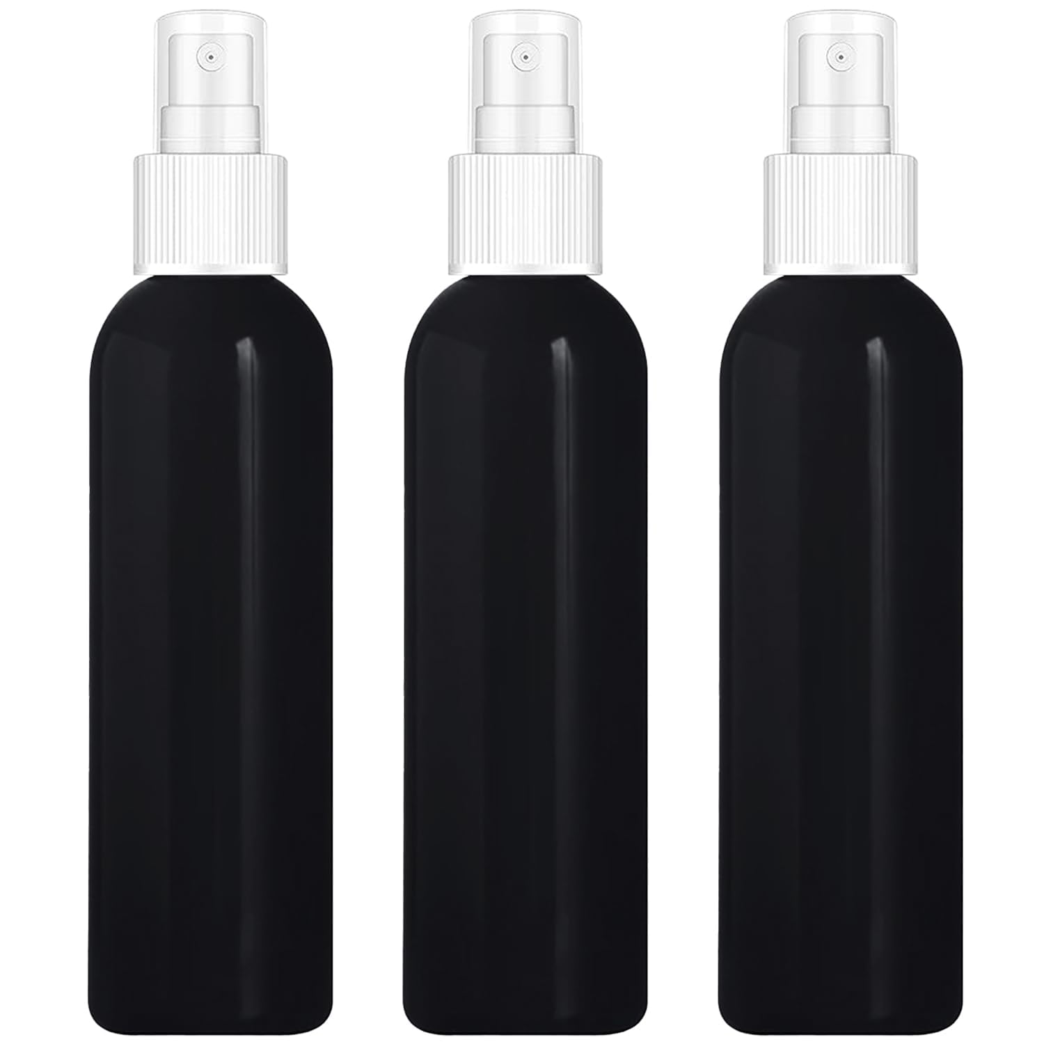 ERZA 100ml Spray Bottles for Essential Oils, Cleaning Solutions, Perfume, Liquid Cosmetics, Fine Mist Spray, Mini Travel Empty Bottle Set, Refillable Black Containers, White Spray, Set of 3-image-41