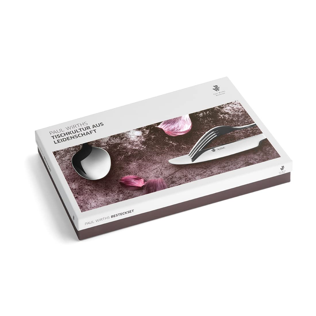 Paul Wirths Swing 1200 PVD 24-częściowy zestaw sztućców, dla 6 osób, powlekana na czarno, stal nierdzewna 18/10, polerowana i nadaje się do mycia w zmywarce, sztućce do jedzenia, czarne, zestaw sztućców